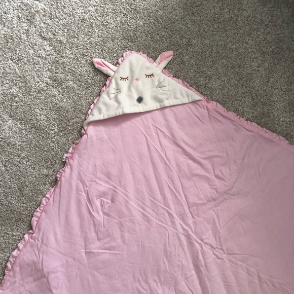 Baby bunny hoodie blanket wraps with belt - Picture 3 of 8